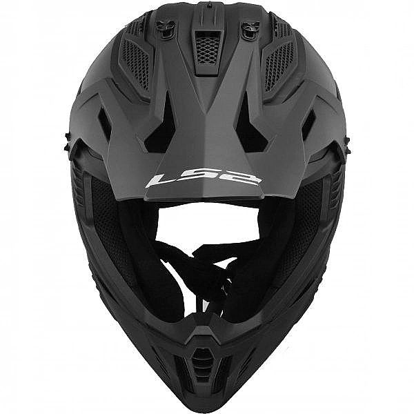 Kask Ls2 Mx708 Fast Ii Solid Matt Black Quad Cross Enduro L