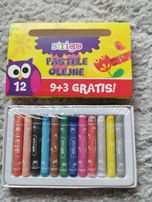 PASTELE Olejne kredki 12 KOLORÓW Nowe