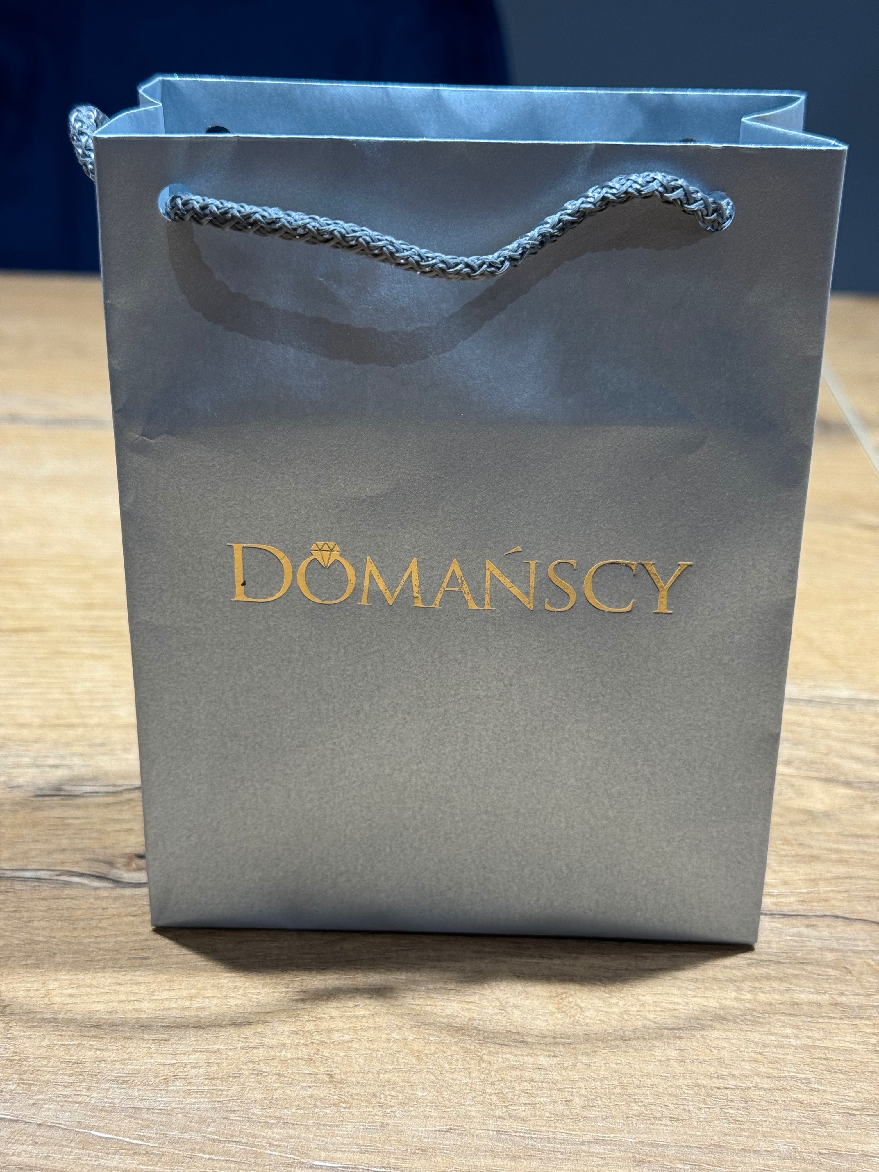 Srebrny pozłacany łańcuszek Domańscy