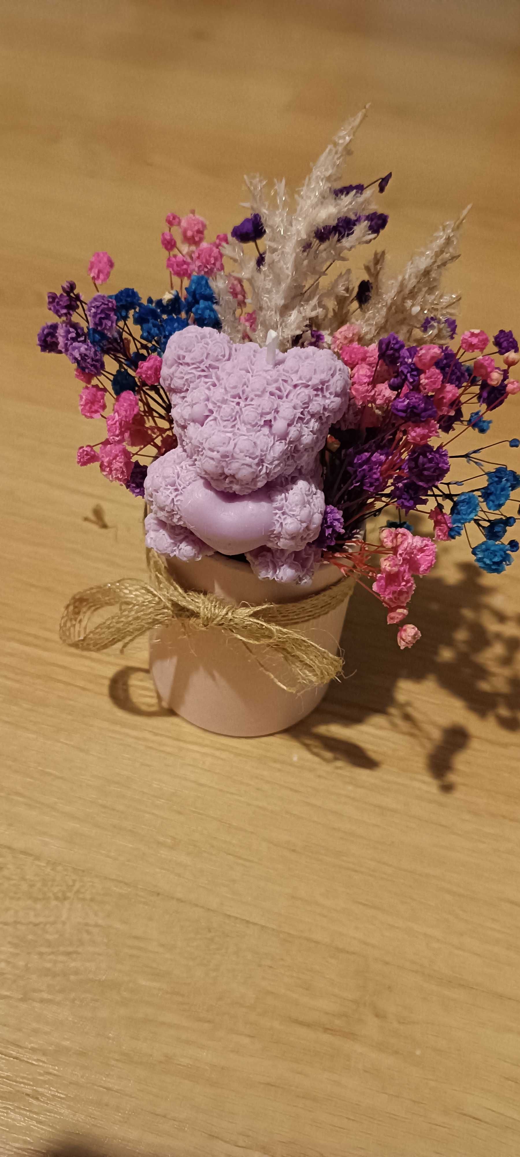 Mini box że świeczka sojowa - upominek podziękowania, prezent