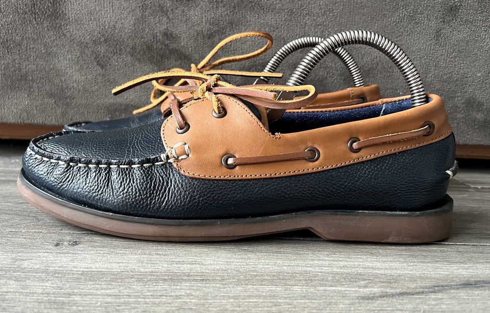 Windsor 41,5 Англія шкіряні топсайдери чорні чоловічі мокасини мужские