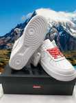 Nowe\Powietrze*airDamskieNikeForce1SupremeWhite UnisexTrampki 43