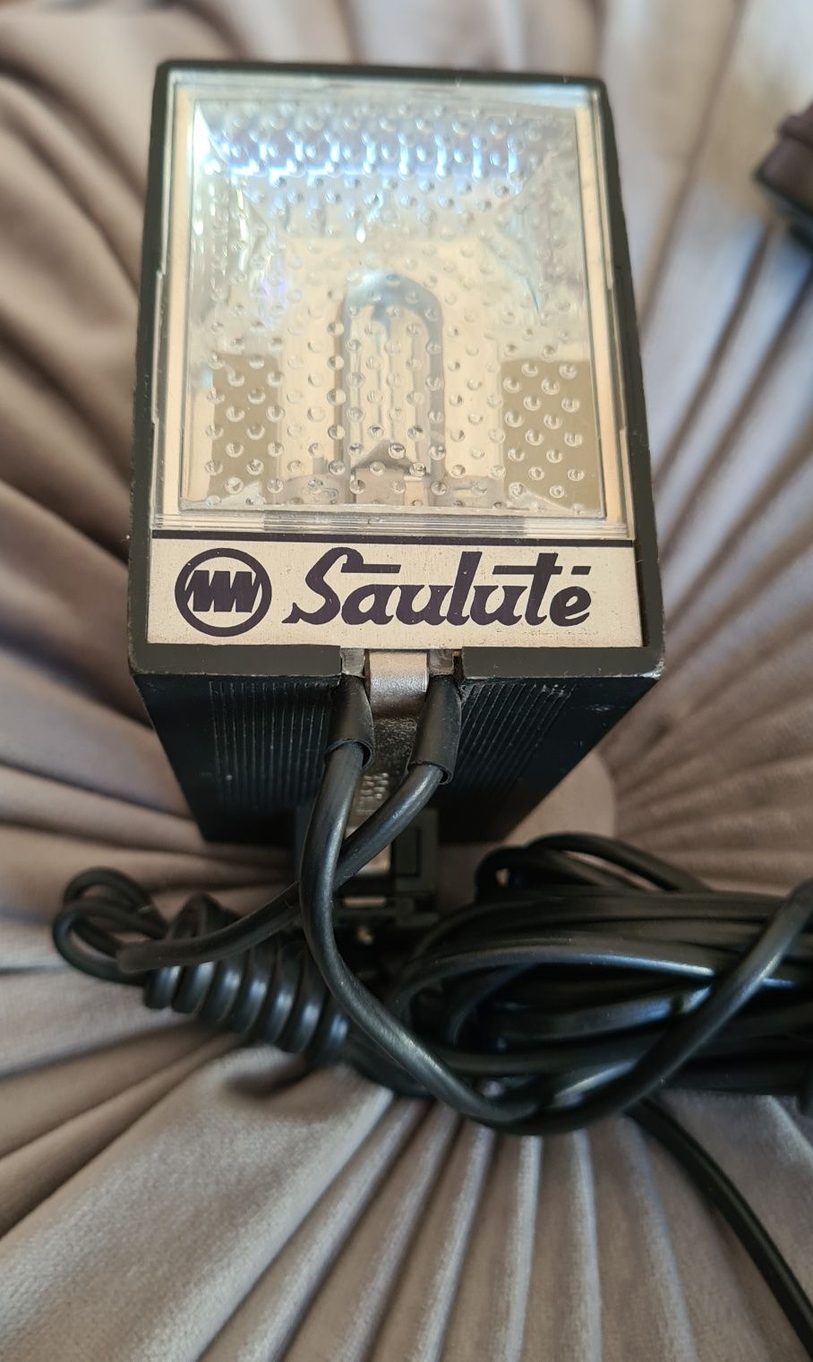 Lampa błyskowa Saulute PRL do aparatu fotograficznego, kolekcjonerska