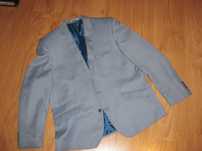 marynarka kolor niebieski jeansowy r.176