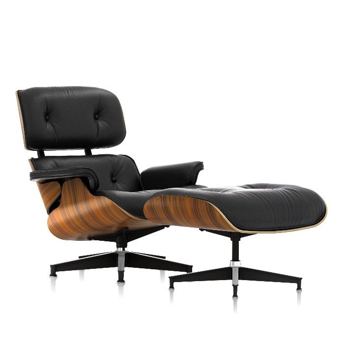 Cadeirão Eames Lounge - Pele - Novo - Design - Poltrona Cadeira Chaise