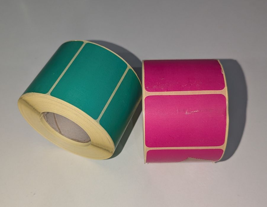 Термо этикетка 58х40мм 700 шт цветные