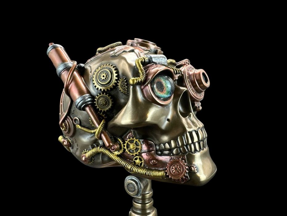 Czacha, Czaszka na podstawce Steampunk VERONESE (WU76570V4)