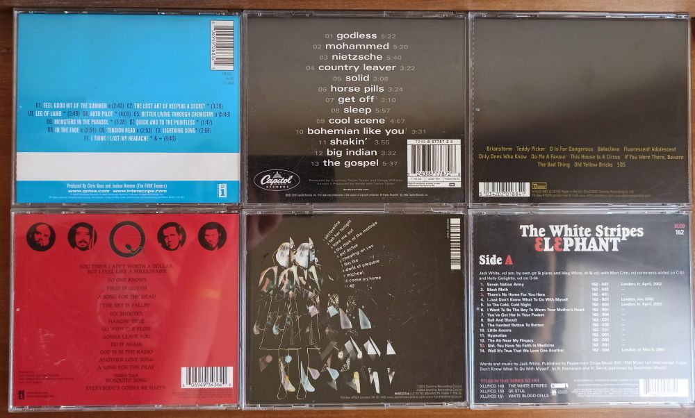 CD's Rock: Arctic Monkeys, White Stripes, QOTSA, Franz Ferdinand