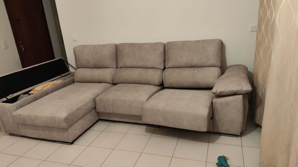 Sofá C/ Chaise Lounge Semi-Novo