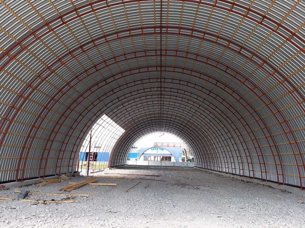 Каркасные Ангары от 2100 грн. НДС Нал Полукруглые Металлические Склады