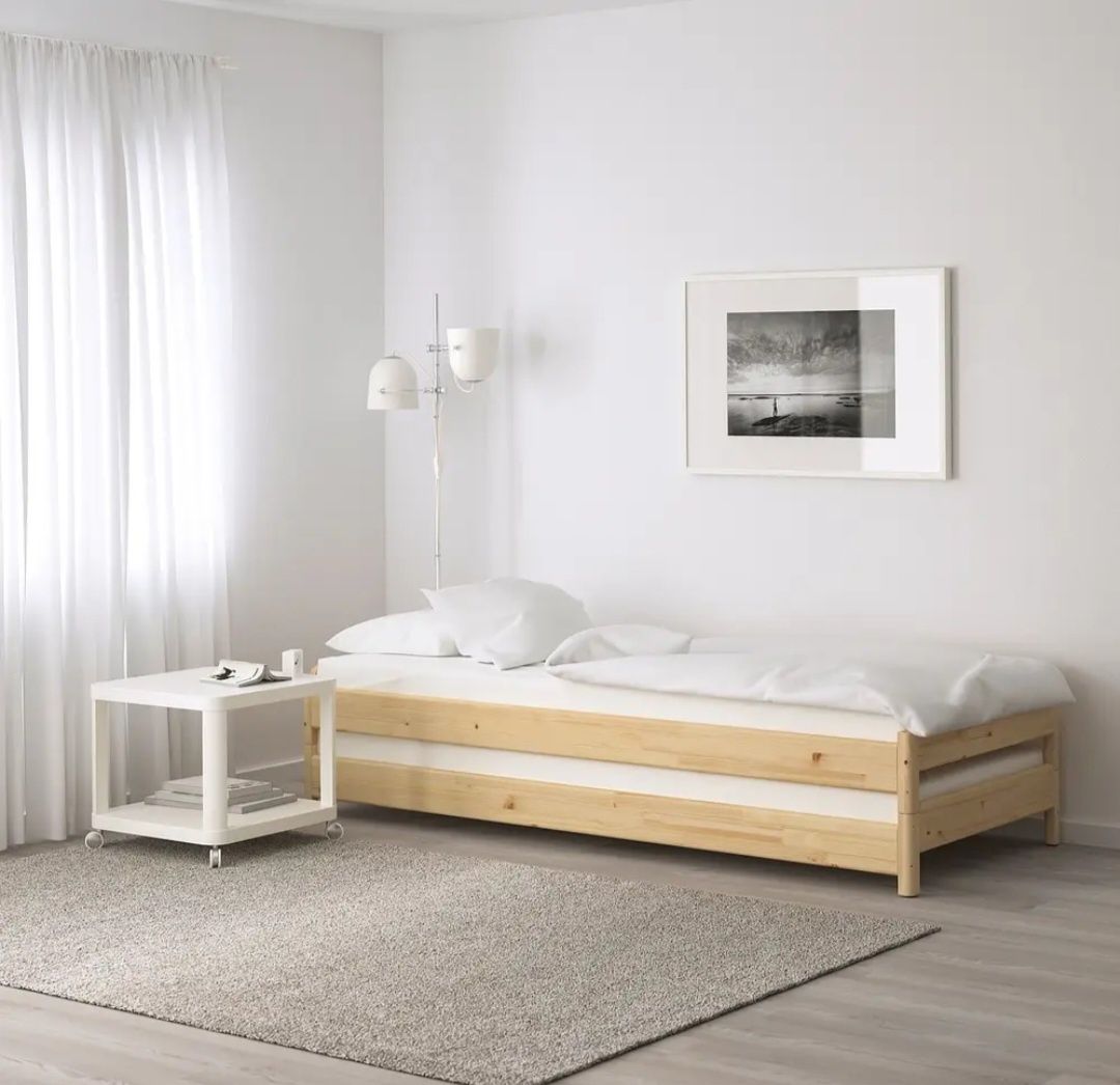 IKEA ASVANG (ІKEA АСВАНГ), Поролоновий матрац, жорсткий/білий, 80x200