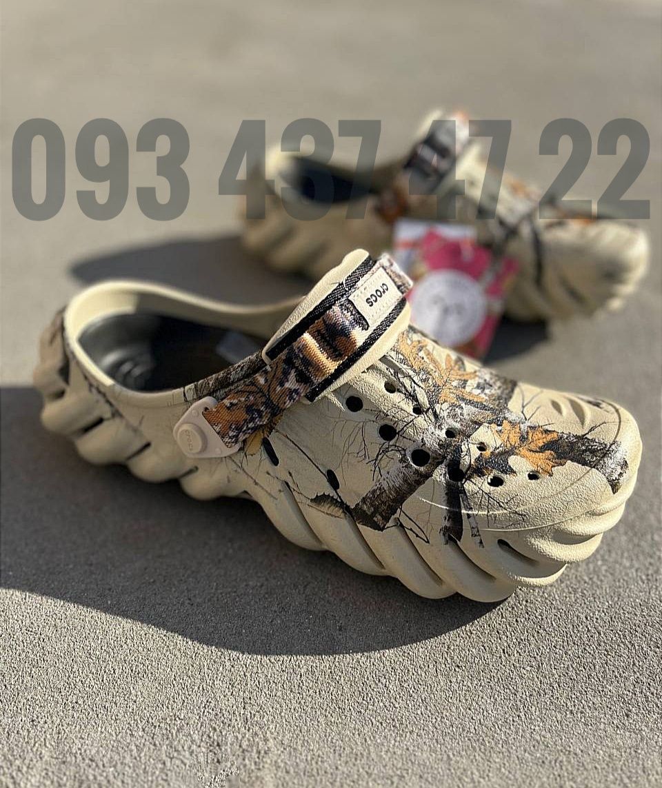 Чоловічі Крокси Сабо Crocs ECHO CLOG Realtree Bone/Black Crocs Crocs