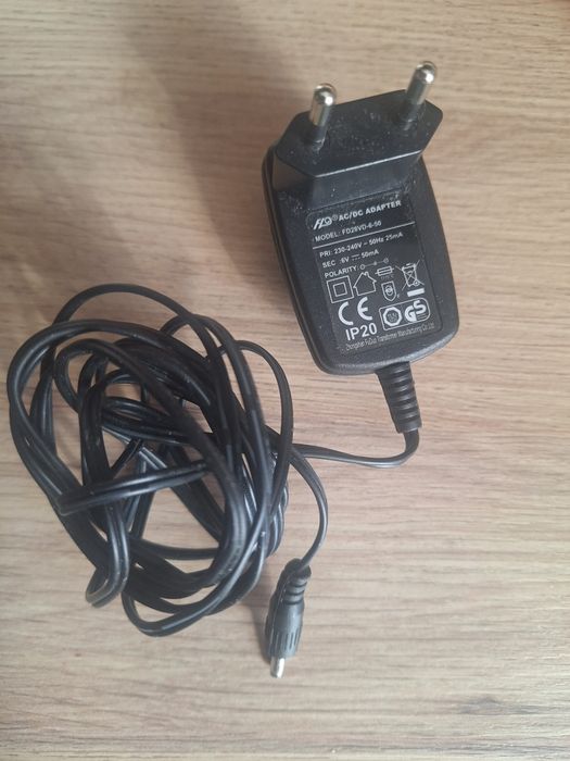 Zasilacz ładowarka 6V 50mA wtyk 3.3mm