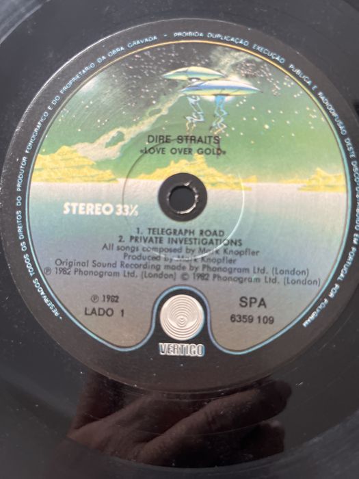 LP DIRE STRAITS Love Over Gold