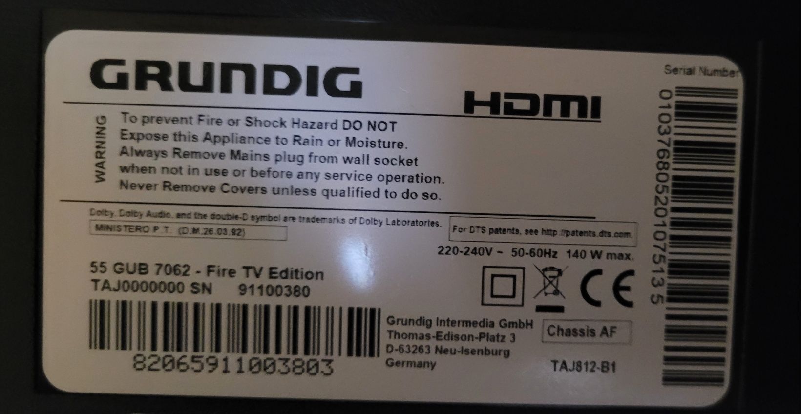 telewizor grundig  Fire TV Stick 4K (Android)
