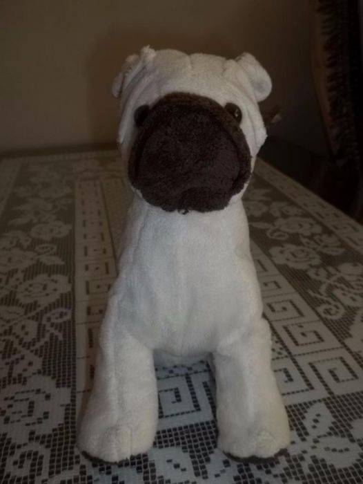 Pluszak Piesek Biało-brązowy