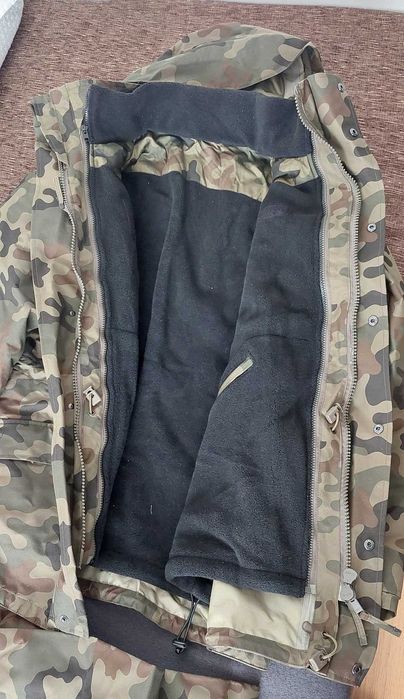 Ubranie przeciwdeszczowe z wpinanym grubym polarem wzrost 184