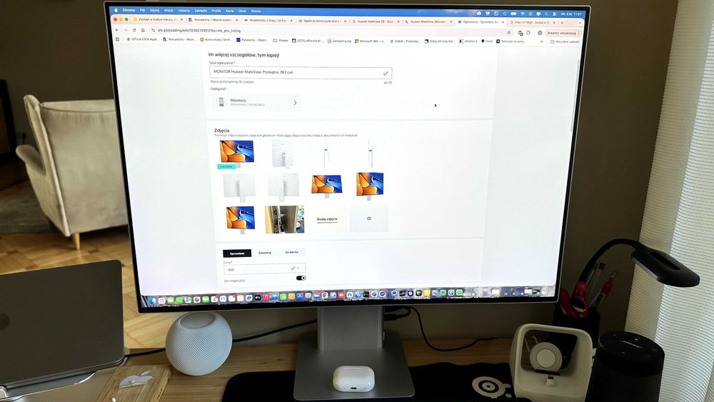 MONITOR Huawei MateView. Przekątna: 28.2 cali