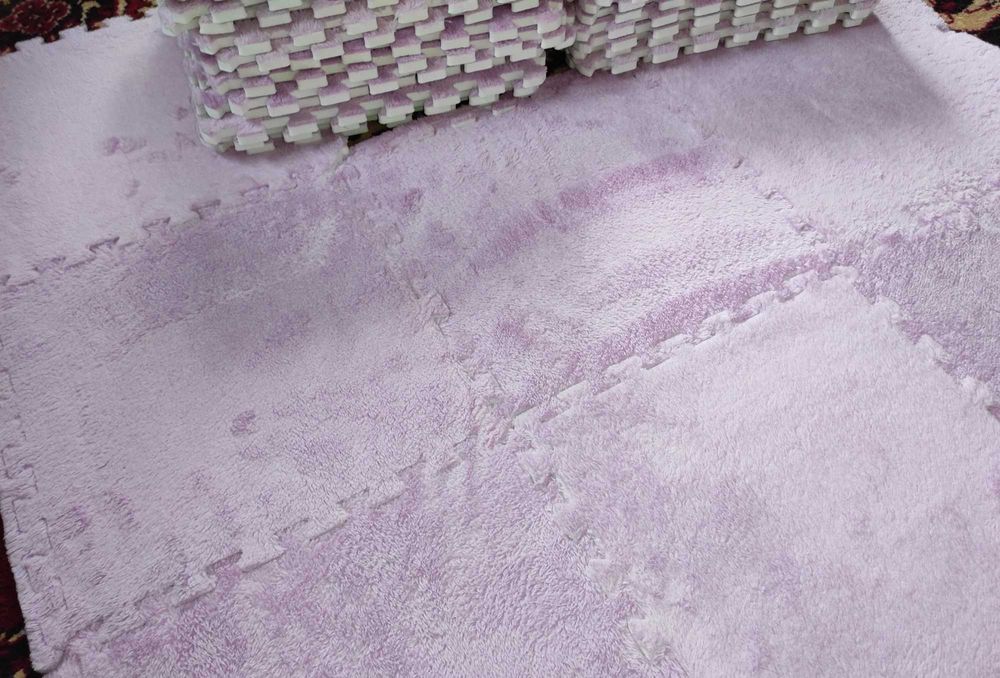 Килим-пазл бузковий світло-фіолетовий колір (40шт.)