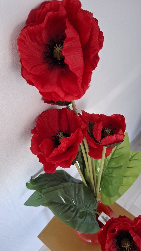Bukiet maków wys60cm nowe