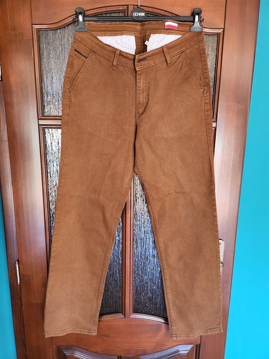 Spodnie męskie brązowe