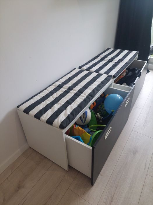 Skrzynia SMASTAD Ikea, ławka z pojemnikiem 2szt