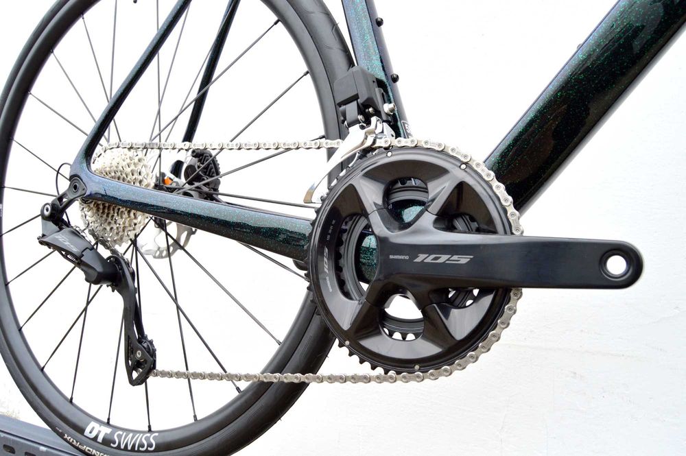 Przebieg 10km STEVENS IZOARD PRO 105 Di2 disc elektronika szosa 58