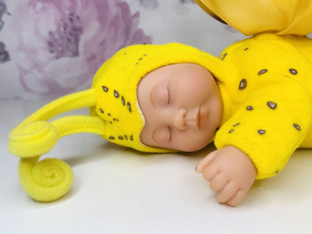 Anne Geddes Plush Yellow Butterfly Baby, Śpiący motylek 2001