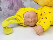Anne Geddes Plush Yellow Butterfly Baby, Śpiący motylek 2001