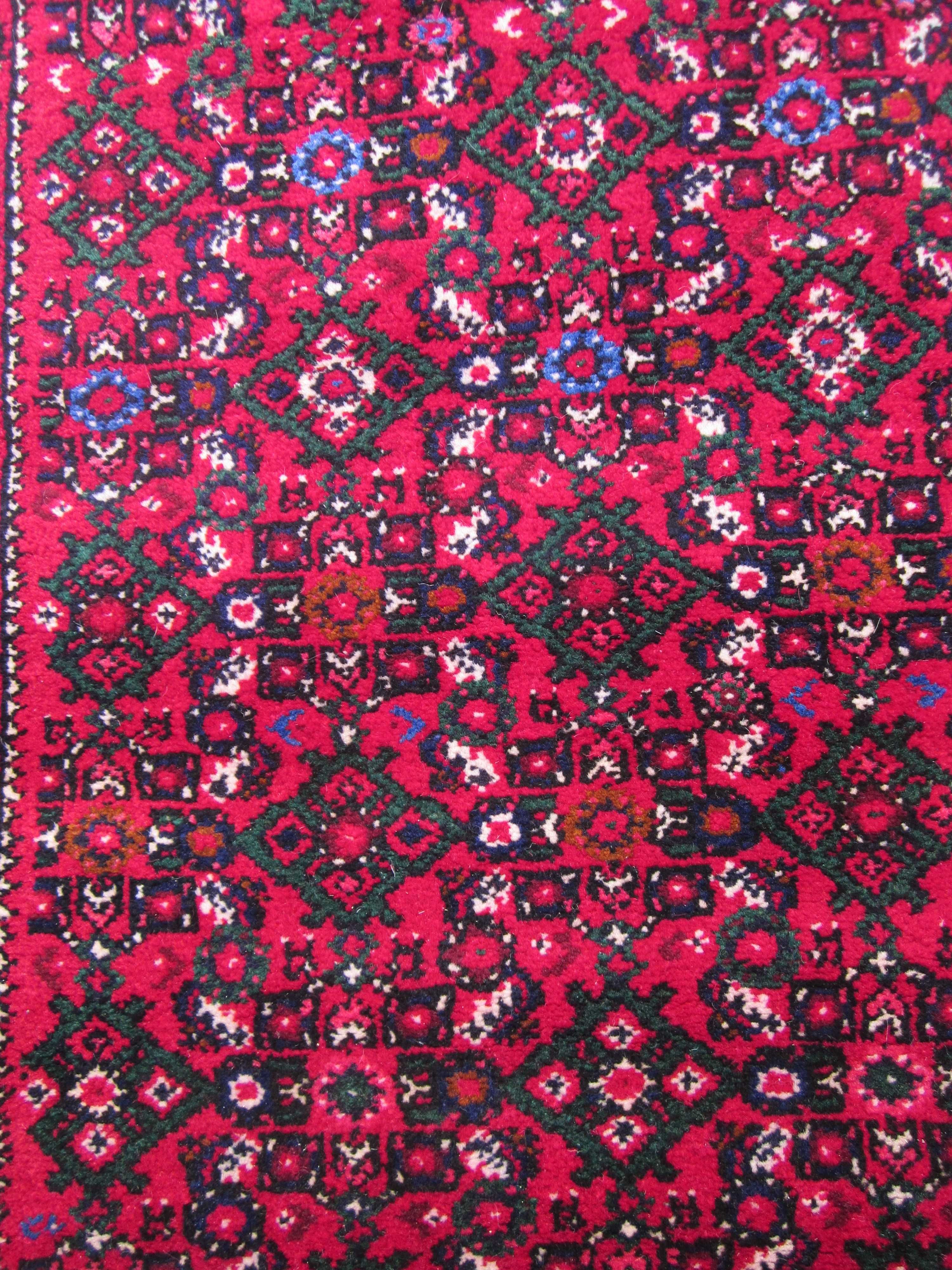 Piękny dywan/chodnik wełna ręcznie tkany Iran WyCZyszCZoNY