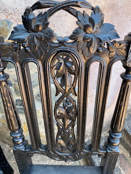 Cadeiras Artesanais Chinesas Séc XIX Madeira exótica Original 1,07 cm