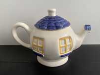 Bule de porcelana pintado à mão