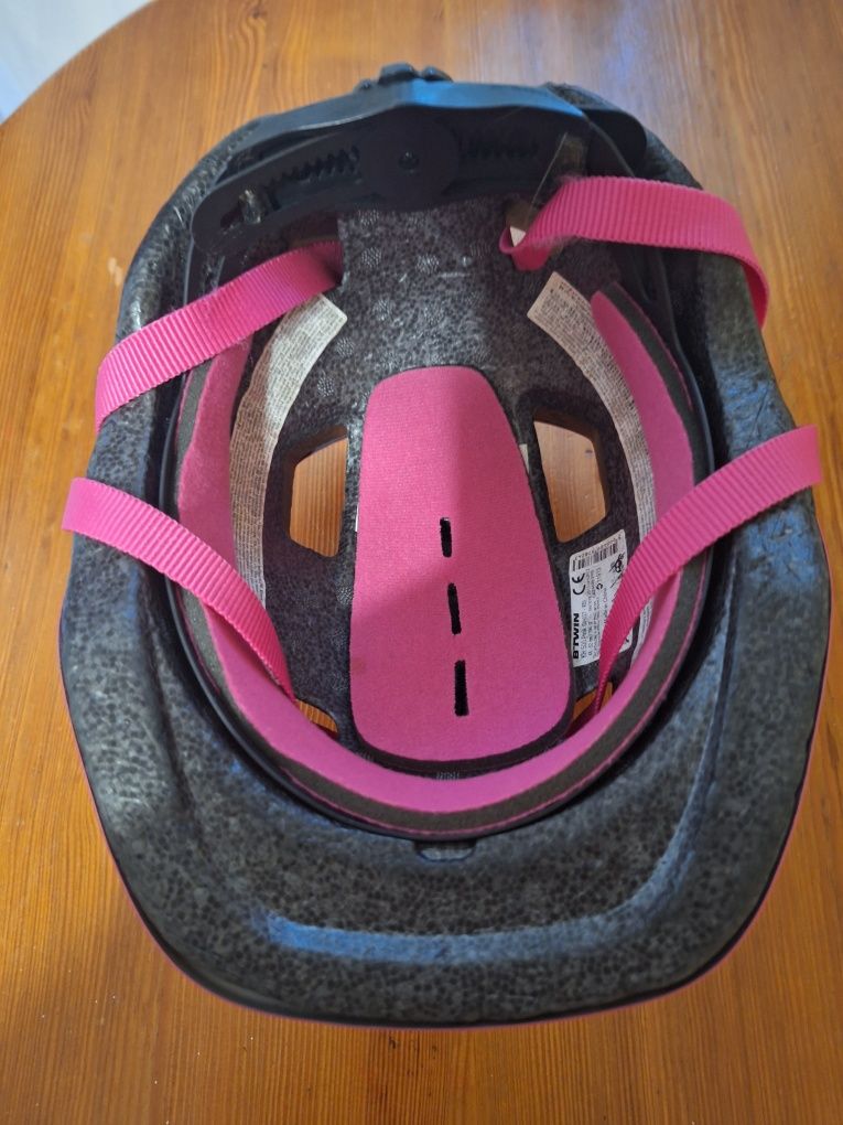 Kask rowerowy dla dziewczynki Decathlon (rozmiar XS 48-52)