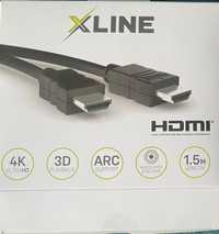 Kabel HDMI 4K 3D 1,5m XLine NOWY