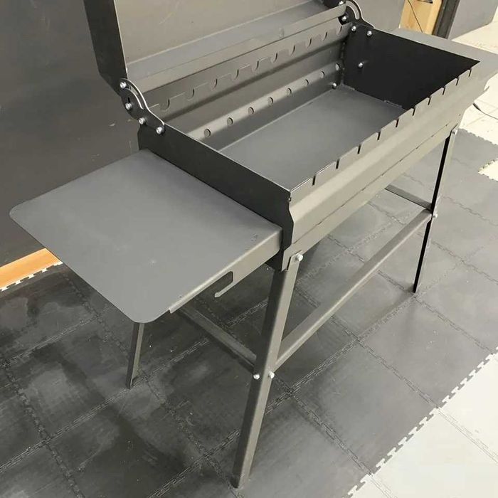 Портативний Мангал | 9 Шампурів | 3мм 4мм | Розкладний | Телефонуй