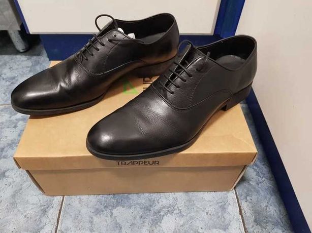 Sapatos homem pretos clássicos fato gravata terno Zara 43 - Novos