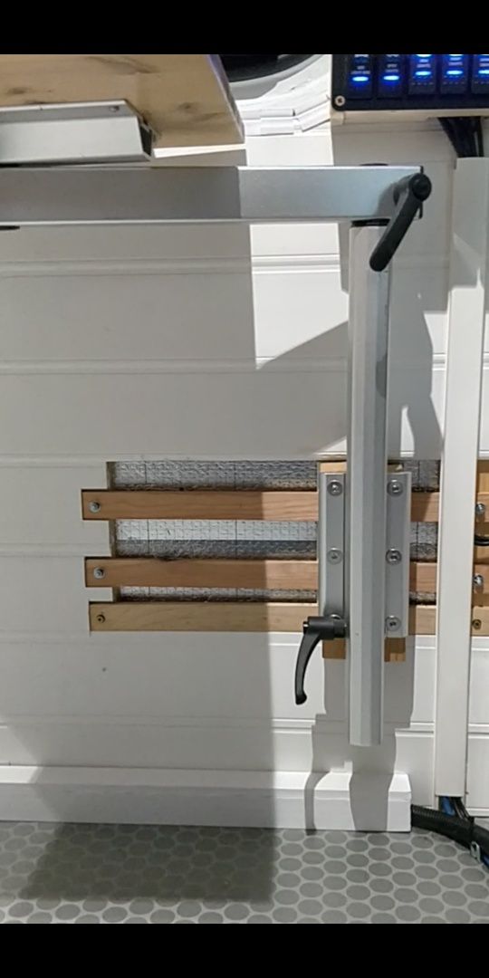 Suporte p/ mesa Flexível Retrátil Caravana Autocaravana
