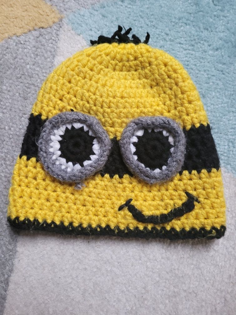 Czapka Minionki szydełko