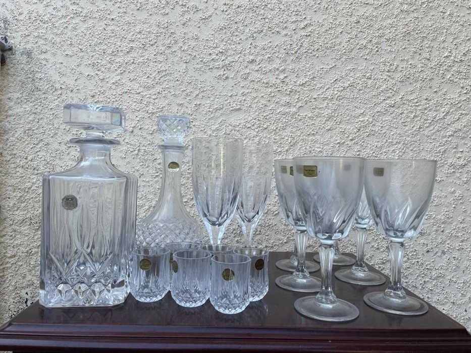 Conjunto de Cristal –  Garrafas & Copos