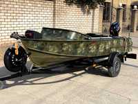Продам алюминиевую лодку МКМ (Херсонка) с мотором и лафетом