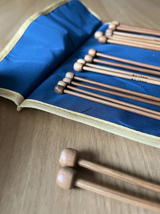 Bambusowe druty do dziergania