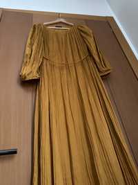 Vestido Dourado Massimo Dutti