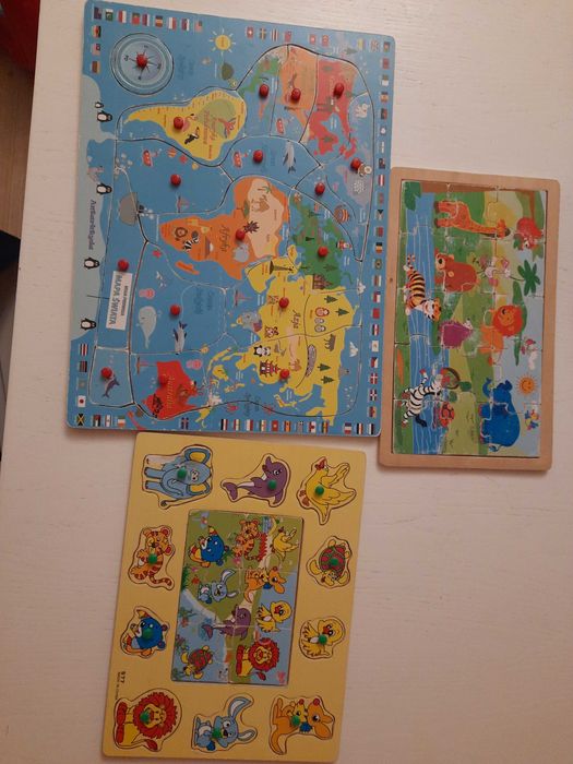 puzzle drewniane dla maluszków