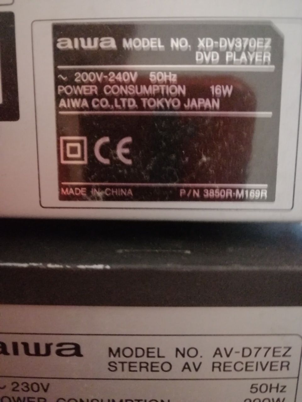 Okazja! Tanio sprzedam amplituner i DVD firmy AIWA. Parametry na zdjęc