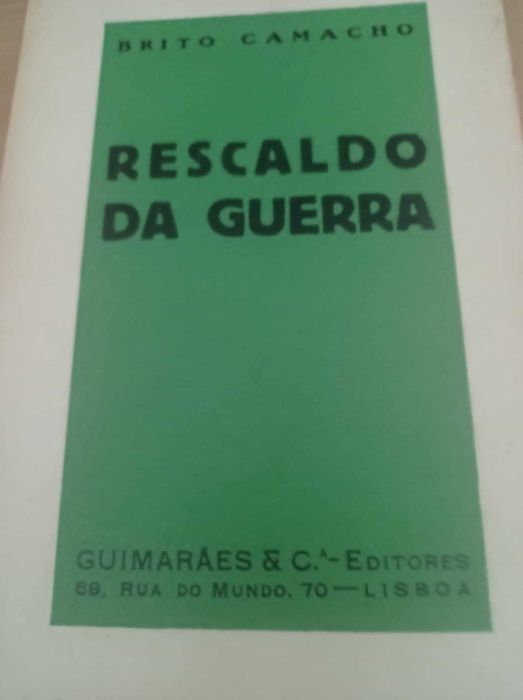 vendo livro Rescaldo da guerra