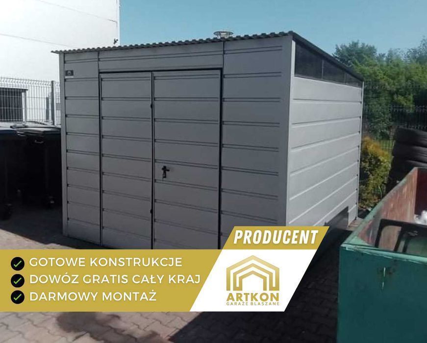 Zabudowa koszy i kontenerów na śmieci | Wiata | Altana śmietnikowa