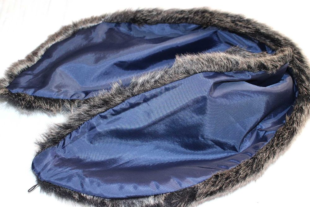 fo-52 elegancki futrzany kołnierz etola sztuczne futerko dopinka 16x80