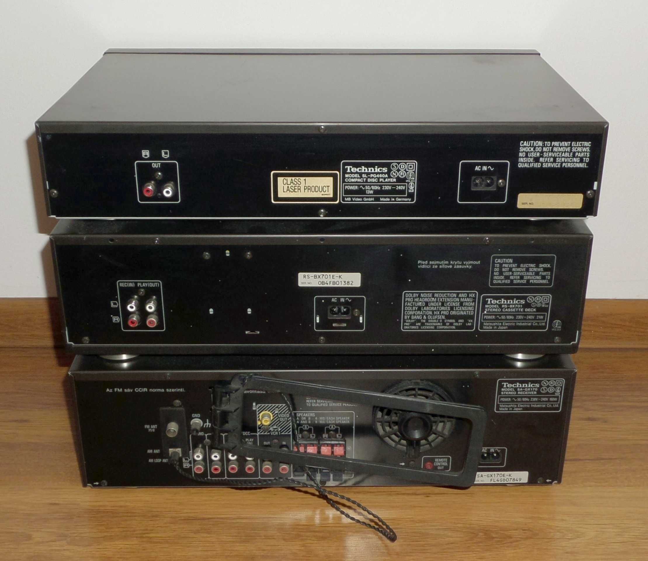 Wieża Technics CD Amp Magnetofon