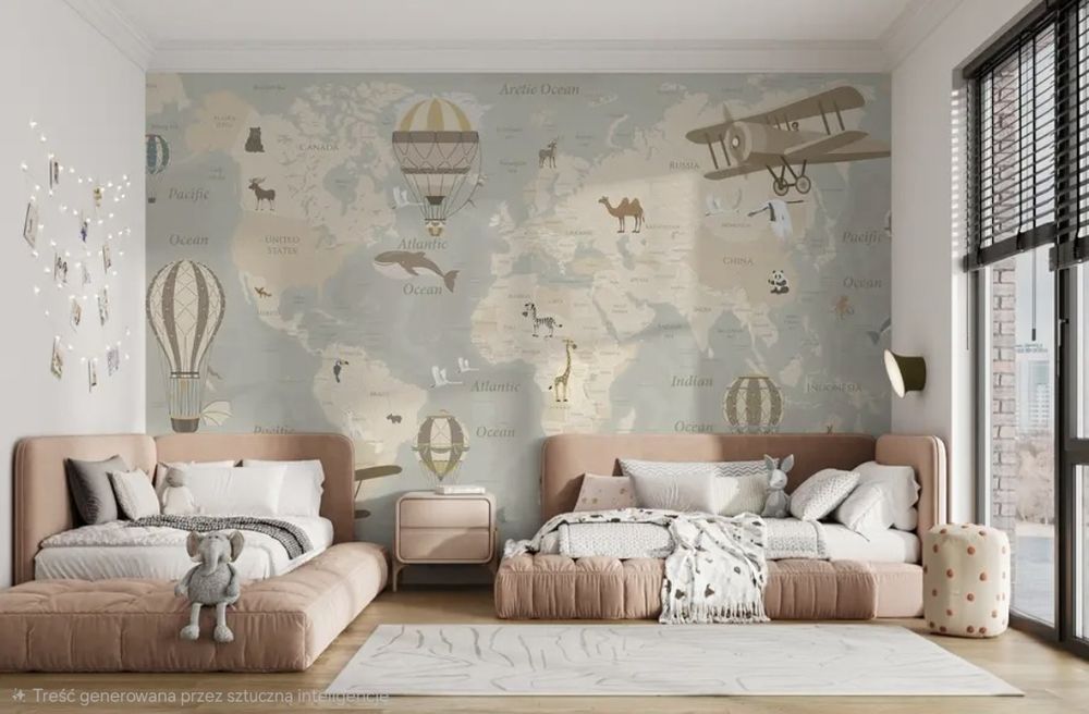 Fototapeta 400x270 mapa świata