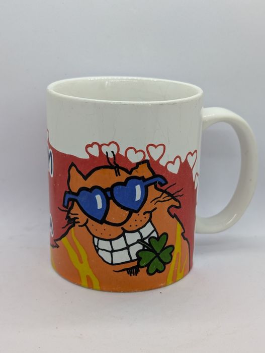 Kubek Mam kupę szczęścia z kotem